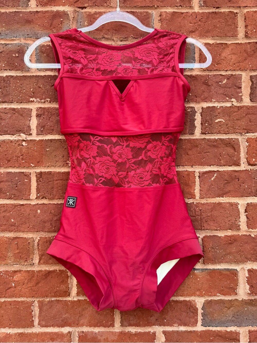 Kandi Kouture Red Lace Dance Leotard – Gorgeous Open Back